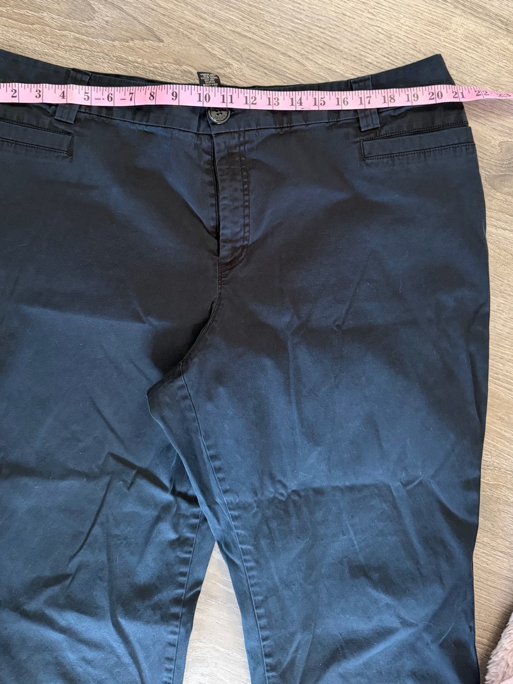 Venezia Black Straight-Leg Pants Size 24 - Picture 3 of 4